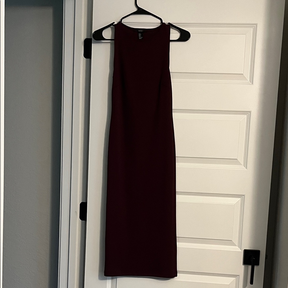 Forever 21 Dark Red Midi Dress